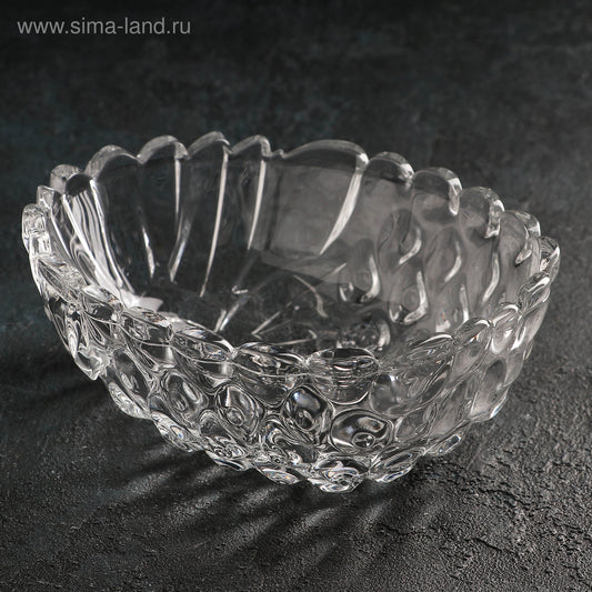 Pineapple Shaped Transparent Glass Serving/Desert Serving/Raita Serving/Salad Serving Bowl.