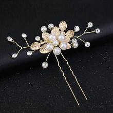 pack of 3 new high class women hair accessories pearl flower fancy hair pins