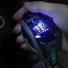 CRYSTAL CAR GEAR SHIFT KNOB WITH LED